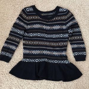 Navy Quarter-length sleeved Sweater